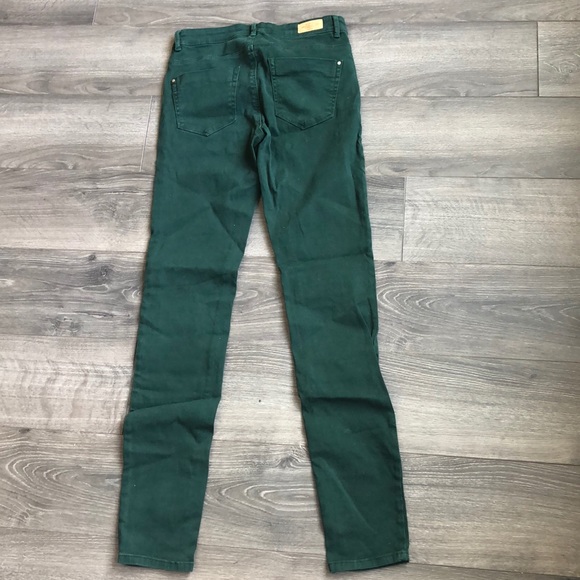Zara Emerald green jeans size 4 - Picture 6 of 8